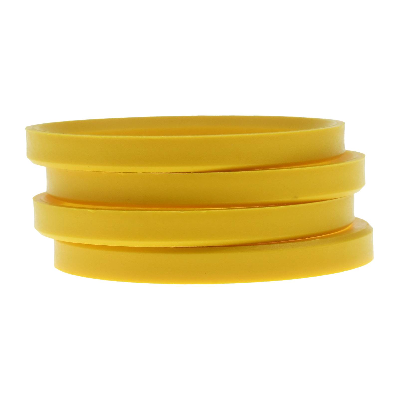 4x BRANDT Zentrierringe 76,0 x 65,1 mm Hellgelb Radnabe Felgen Ringe
