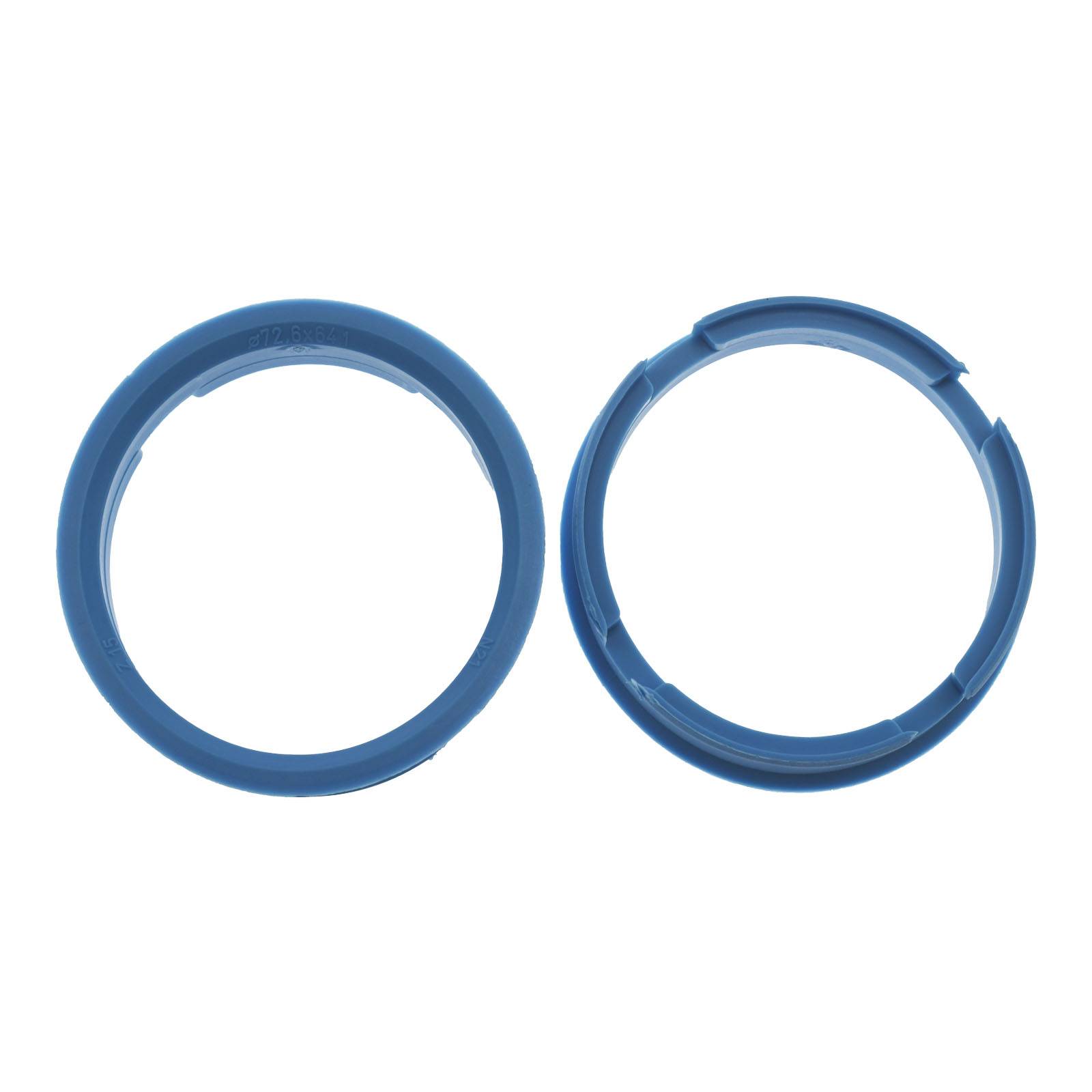 4x BRANDT Zentrierringe 72,6 x 64,2 mm Hellbau Radnabe Felgen Ringe