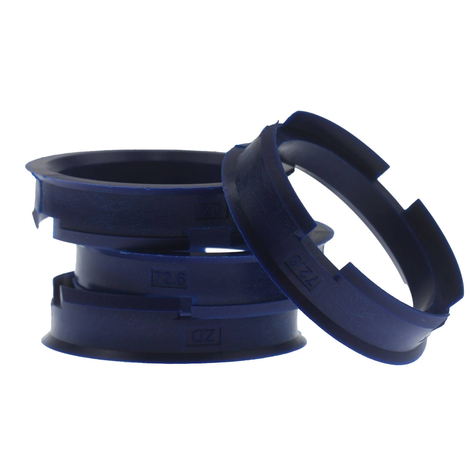 4x BRANDT Zentrierringe 72,6 x 60,1 mm Dunkelblau Radnabe Felgen Ringe