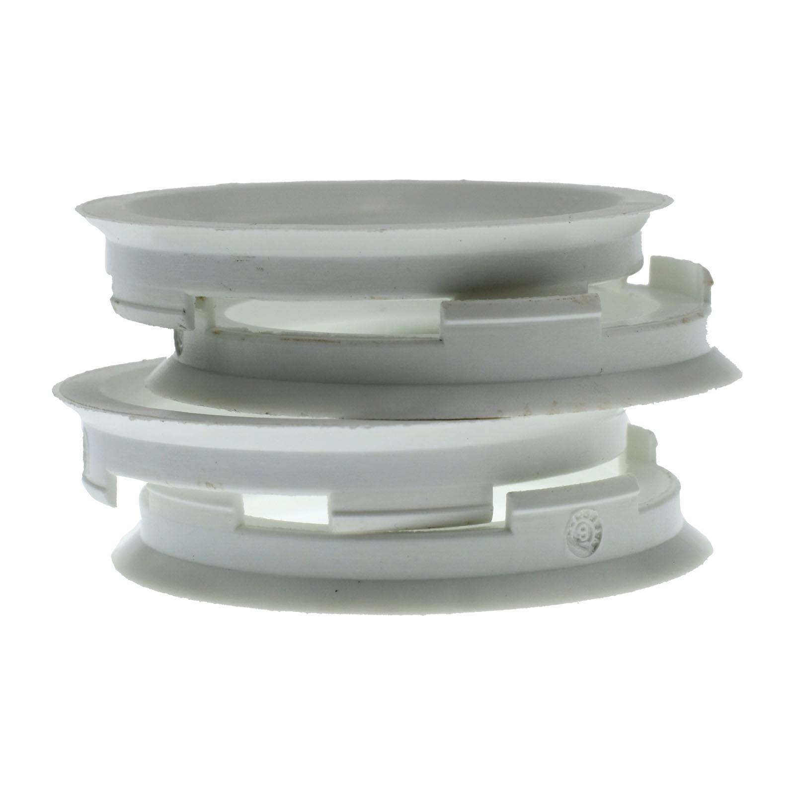 4x BRANDT Zentrierringe 70,4 x 56,6 mm Weiß Radnabe Felgen Ringe + 1x Reifen Kreide Fett Stift