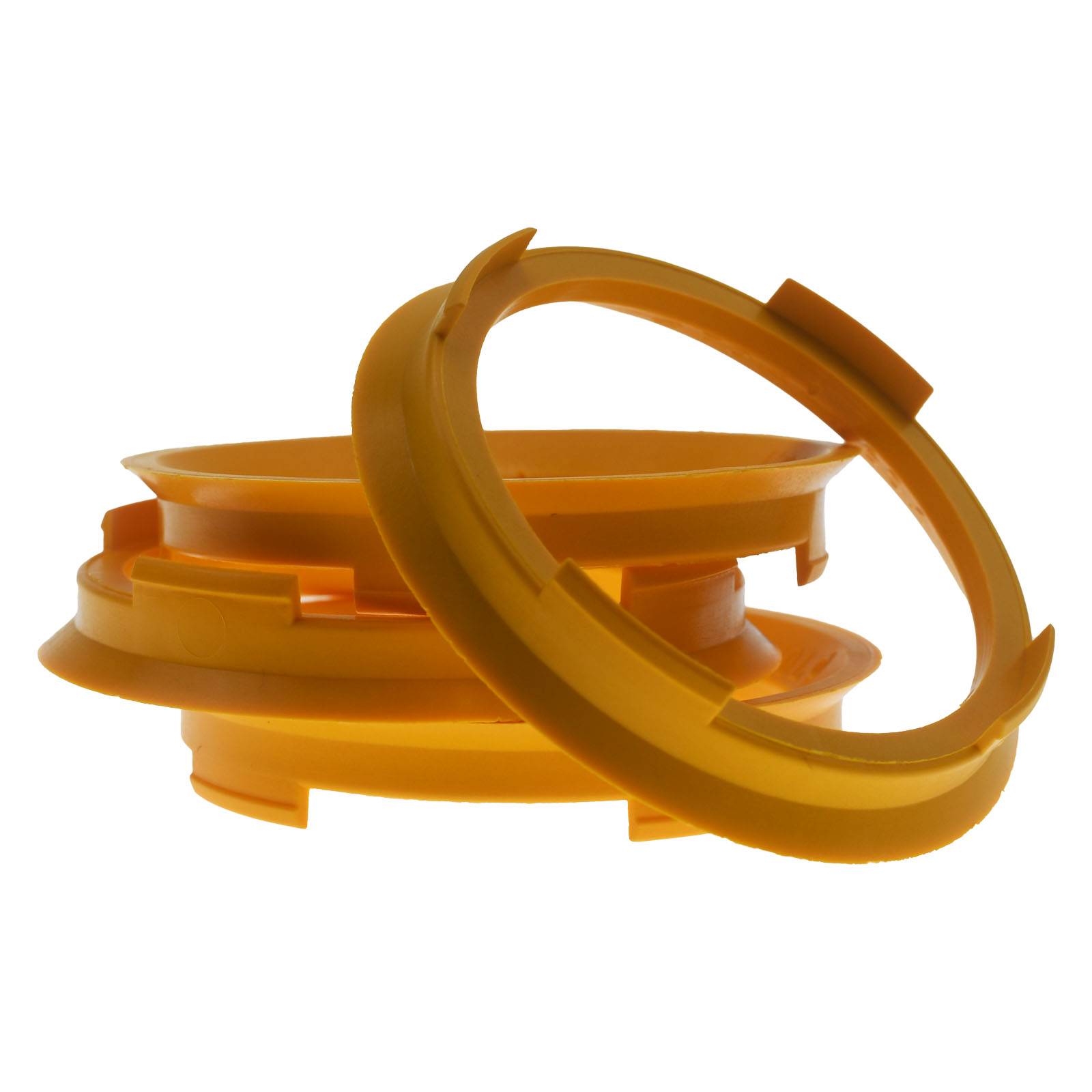 4x BRANDT Zentrierringe 70,4 x 60,1 mm Gelb Radnabe Felgen Ringe + 1x Reifen Kreide Fett Stift