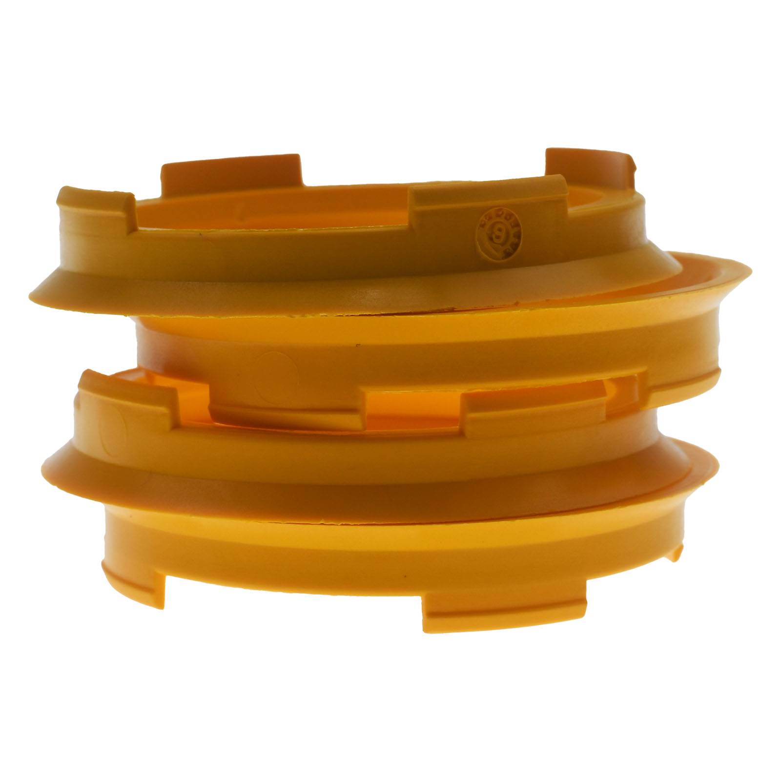 4x BRANDT Zentrierringe 70,4 x 60,1 mm Gelb Radnabe Felgen Ringe + 1x Reifen Kreide Fett Stift