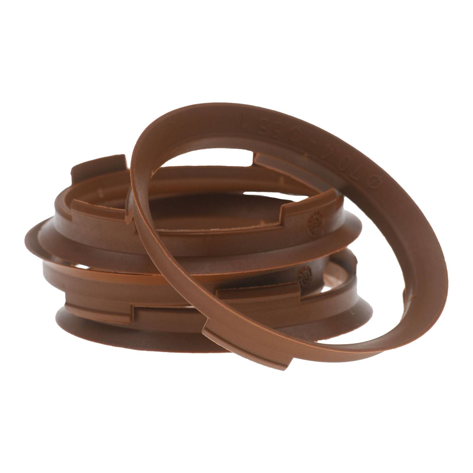 4x BRANDT Zentrierringe 70,4 x 65,1 mm Hellbraun Radnabe Felgen Ringe