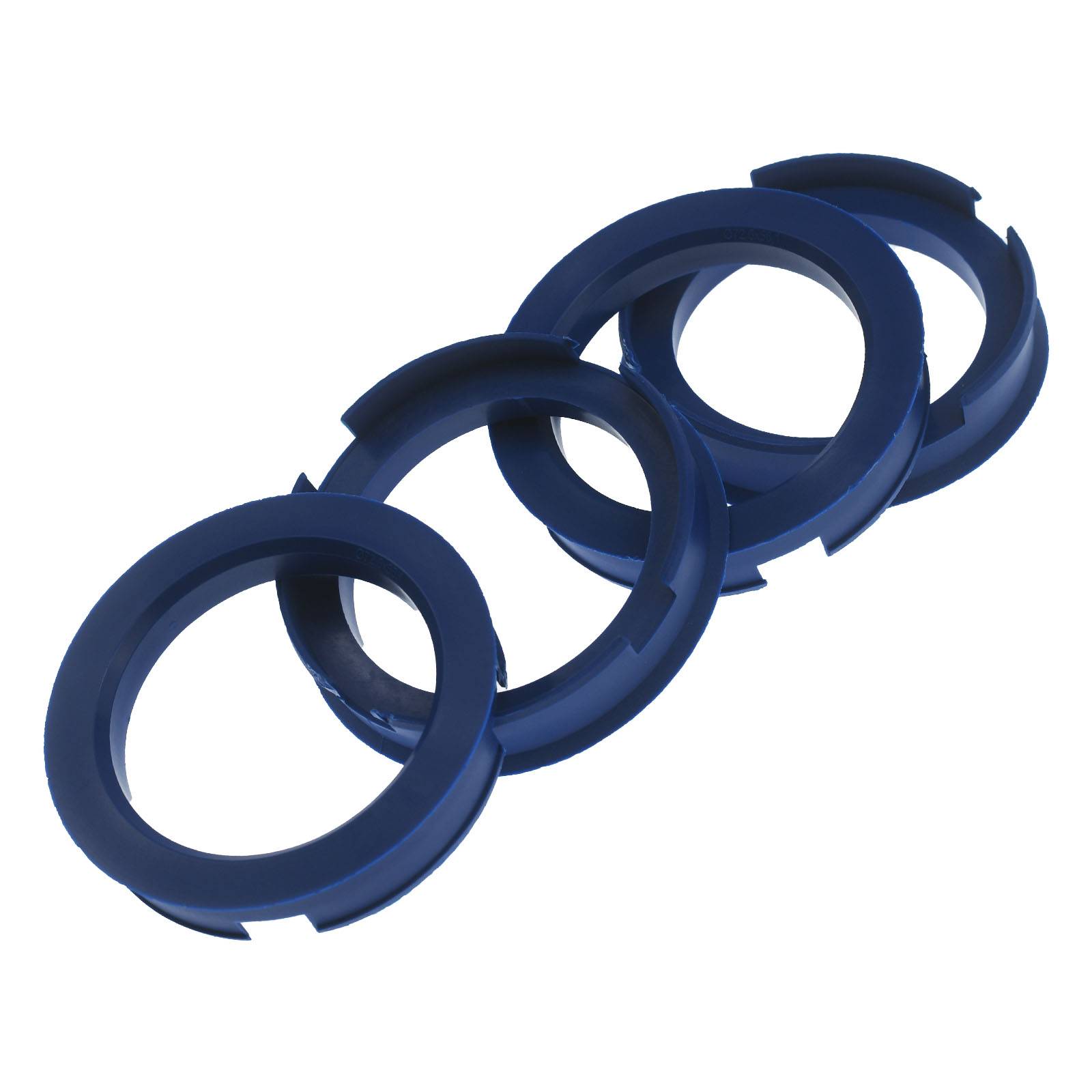 4x BRANDT Zentrierringe 72,6 x 56,1 mm Blau Radnabe Felgen Ringe + 1x Reifen Kreide Fett Stift