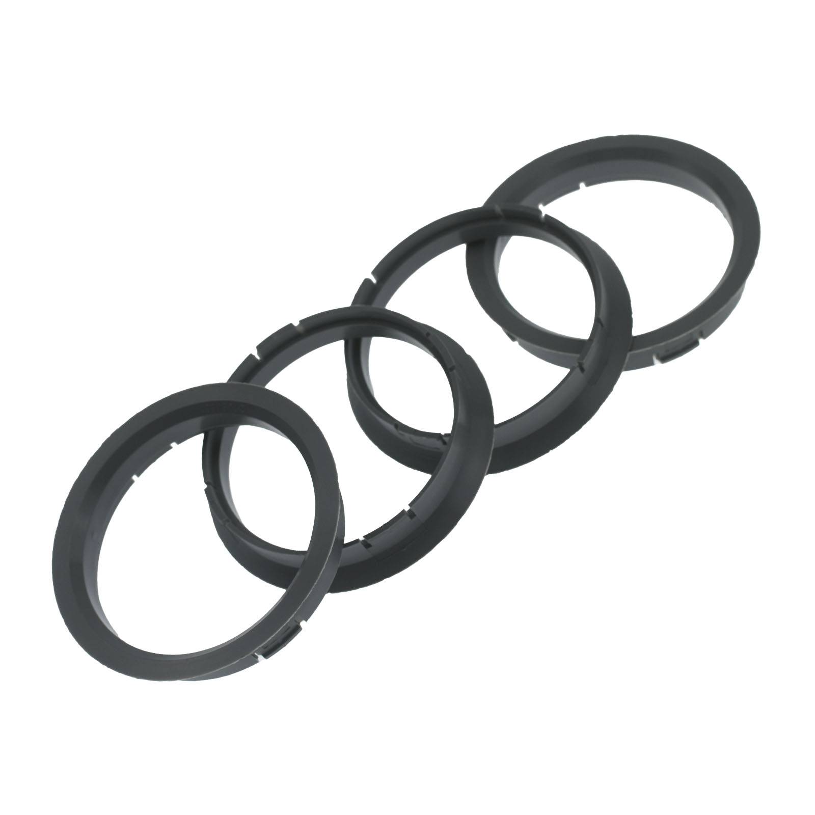 4x BRANDT Zentrierringe 72,5 x 66,1 mm Grau Radnabe Felgen Ringe + 1x Reifen Kreide Fett Stift