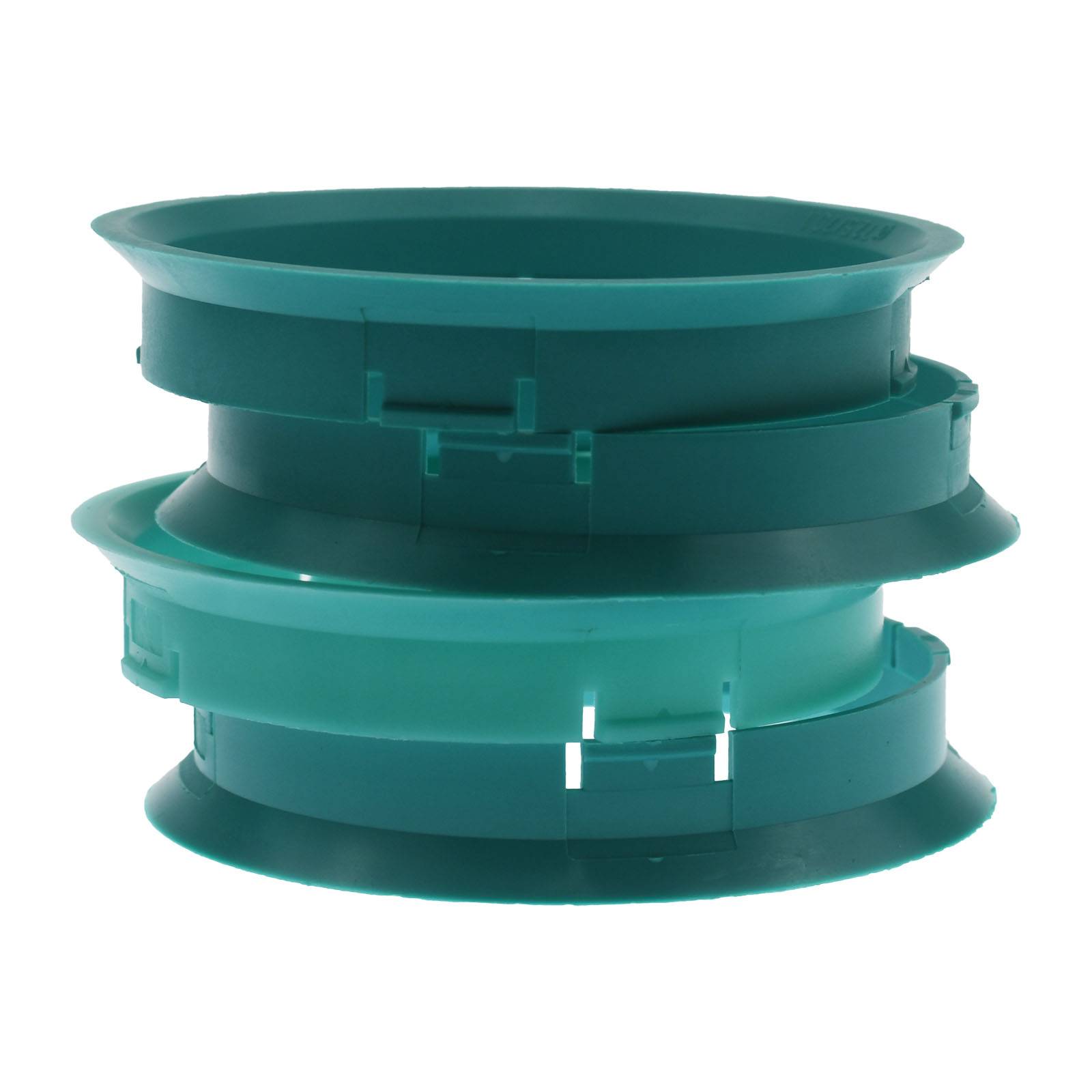 4x BRANDT Zentrierringe 72,5 x 70,1 mm Türkis Radnabe Felgen Ringe