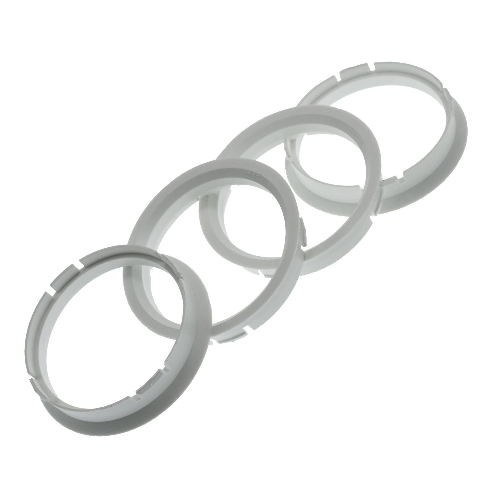 4x BRANDT Zentrierringe 70,0 x 63,4 mm Weiß Radnabe Felgen Ringe