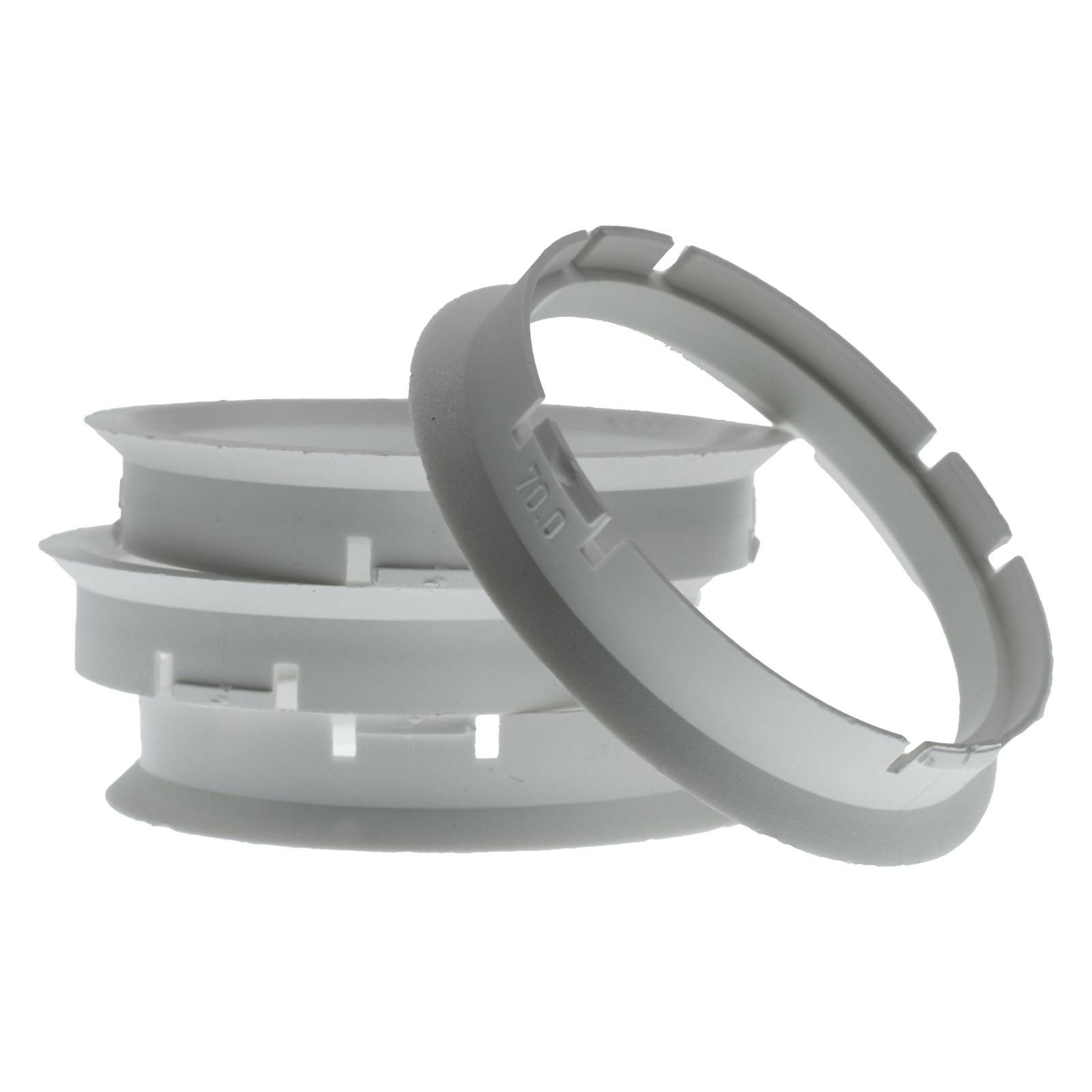 4x BRANDT Zentrierringe 70,0 x 63,4 mm Weiß Radnabe Felgen Ringe