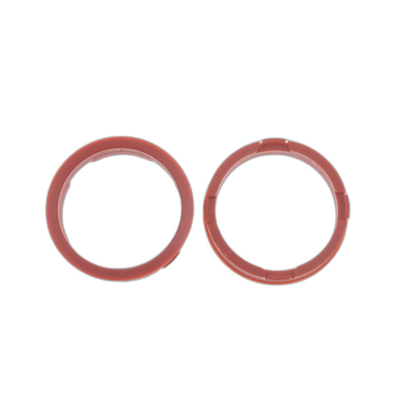 4x BRANDT Zentrierringe 73,1 x 63,4 mm rot Radnabe Felgen Ringe