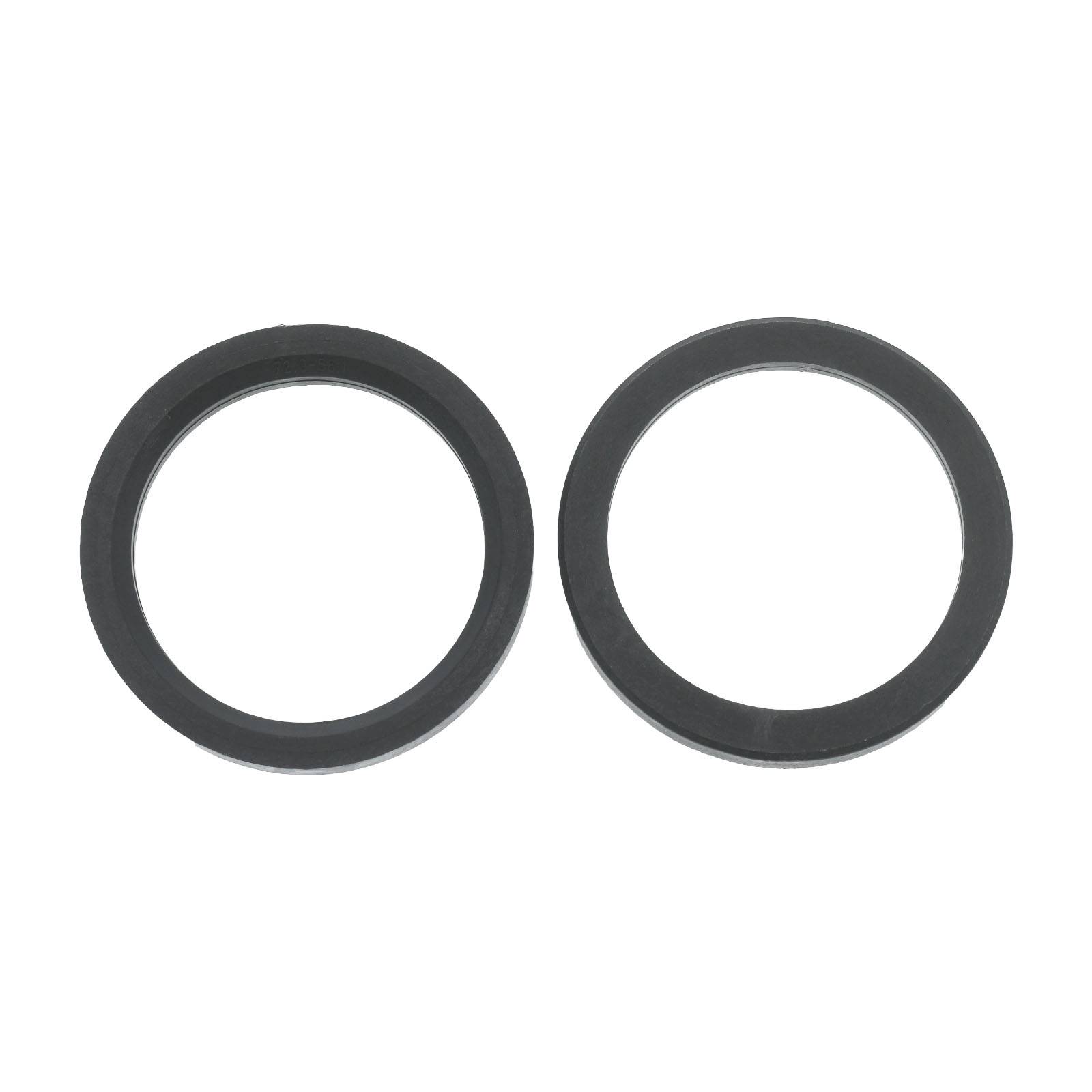 4x BRANDT Zentrierringe 72,0 x 56,1 mm Dunkelgrau Radnabe Felgen Ringe + 1x Reifen Kreide Fett Stift