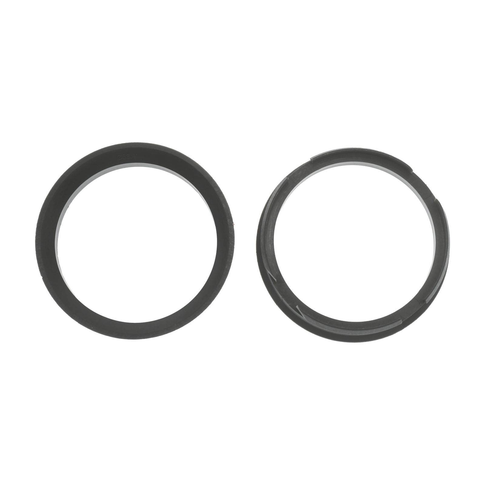 4x BRANDT Zentrierringe 72,6 x 63,4 mm Dunkelbraun Radnabe Felgen Ringe + 1x Reifen Kreide Fett Stift