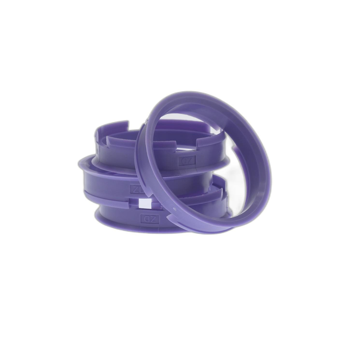 4x BRANDT Zentrierringe 72,6 x 66,1 mm lila Radnabe Felgen Ringe