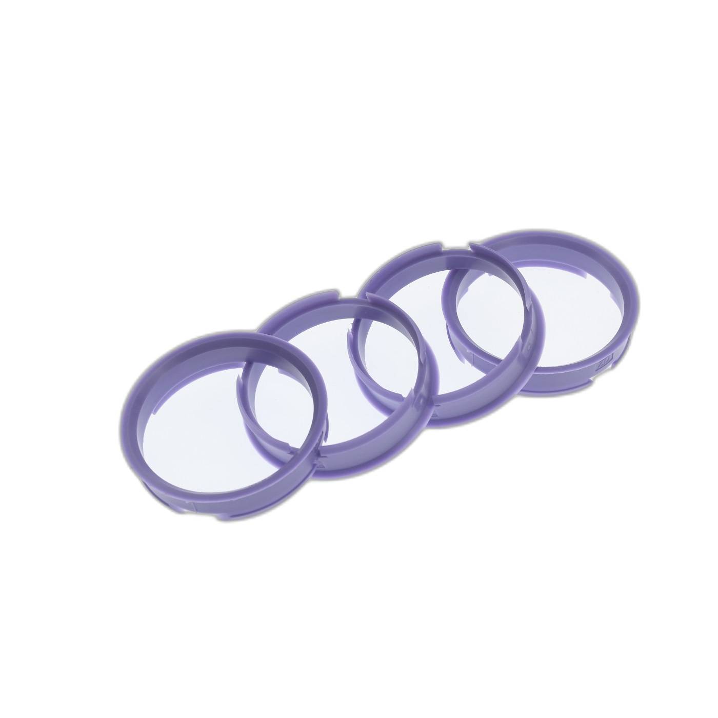 4x BRANDT Zentrierringe 72,6 x 66,1 mm lila Radnabe Felgen Ringe