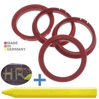 4x BRANDT Zentrierringe 72,5 x 64,1 mm Rot Radnabe Felgen Ringe + 1x Reifen Kreide Fett Stift 4x BRANDT Zentrierringe 72,5 x 64,1 mm Rot Radnabe Felgen Ringe + 1x Reifen Kreide Fett Stift
