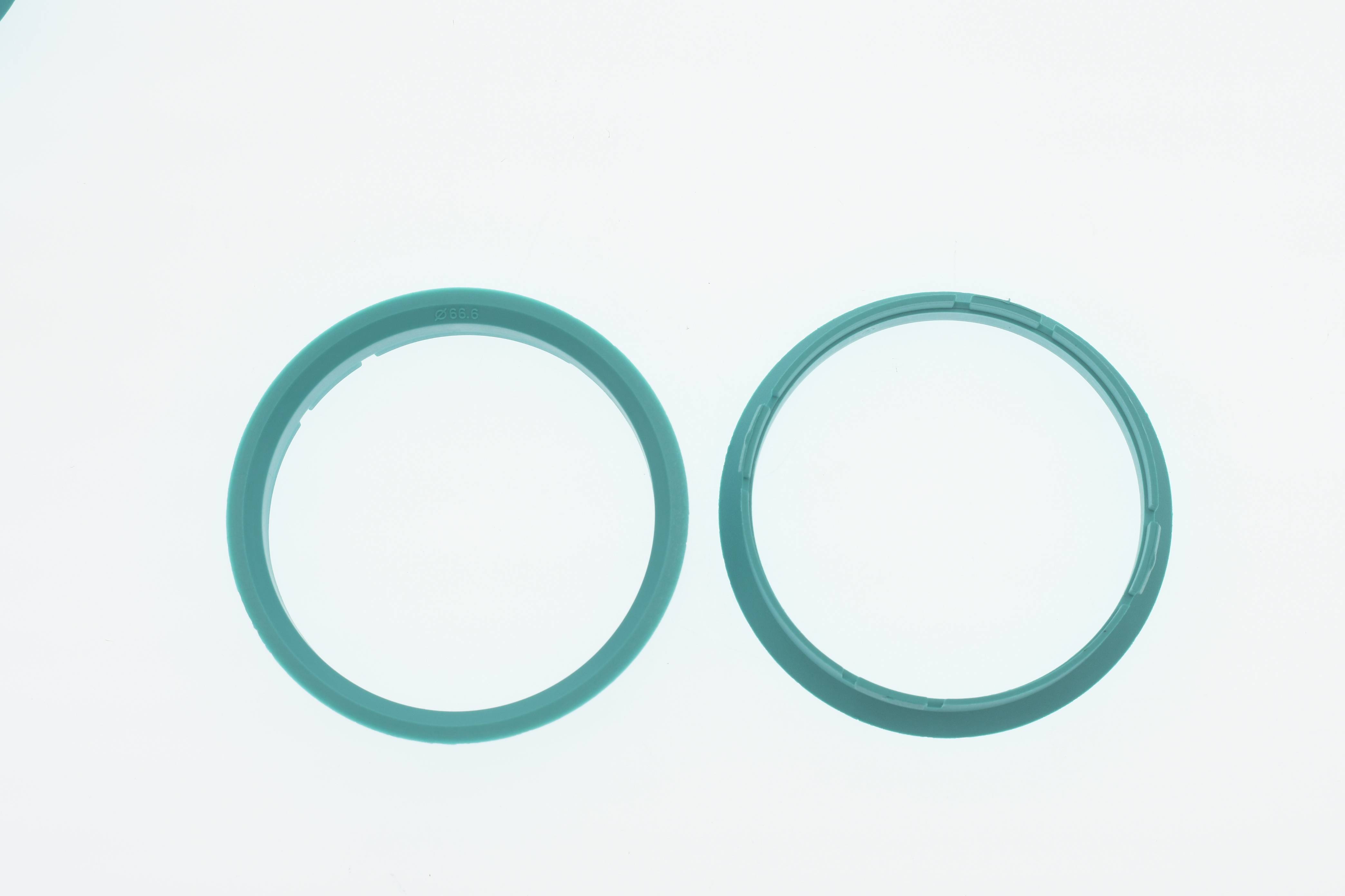 4x BRANDT Zentrierringe 70,0 x 66,6 mm Türkis Radnabe Felgen Ringe + 1x Reifen Kreide Fett Stift