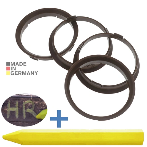 4x BRANDT Zentrierringe 70,4 x 66,6 mm Braun Radnabe Felgen Ringe + 1x Reifen Kreide Fett Stift 4x BRANDT Zentrierringe 70,4 x 66,6 mm Braun Radnabe Felgen Ringe + 1x Reifen Kreide Fett Stift