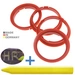 4x BRANDT Zentrierringe 74,1 x 66,6 mm Orange Radnabe Felgen Ringe + 1x Reifen Kreide Fett Stift 4x BRANDT Zentrierringe 74,1 x 66,6 mm Orange Radnabe Felgen Ringe + 1x Reifen Kreide Fett Stift