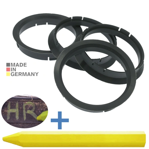 4x BRANDT Zentrierringe 72,5 x 66,1 mm Grau Radnabe Felgen Ringe + 1x Reifen Kreide Fett Stift 4x BRANDT Zentrierringe 72,5 x 66,1 mm Grau Radnabe Felgen Ringe + 1x Reifen Kreide Fett Stift