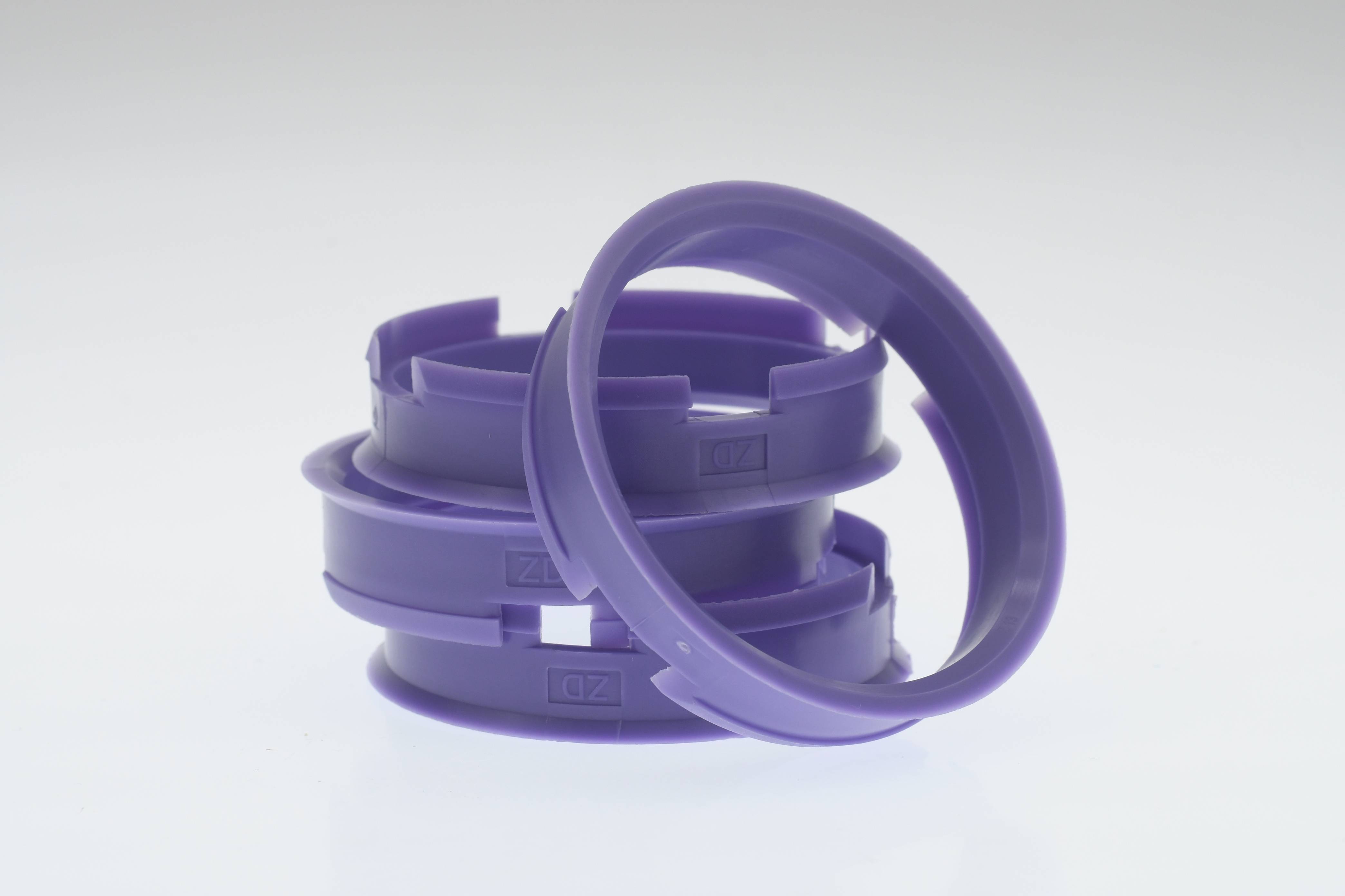 4x BRANDT Zentrierringe 72,6 x 66,1 mm Lila Radnabe Felgen Ringe + 1x Reifen Kreide Fett Stift