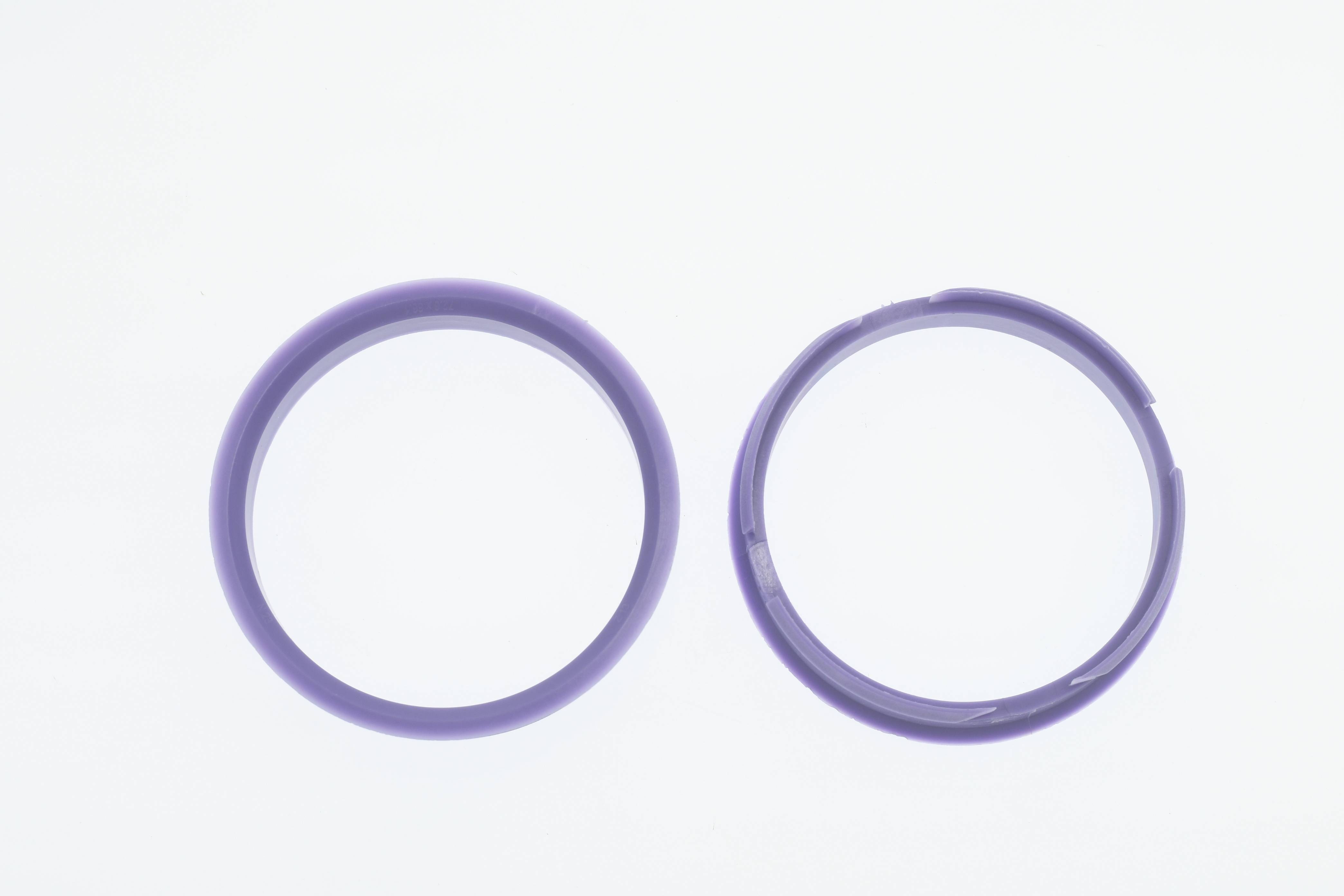 4x BRANDT Zentrierringe 72,6 x 66,1 mm Lila Radnabe Felgen Ringe + 1x Reifen Kreide Fett Stift