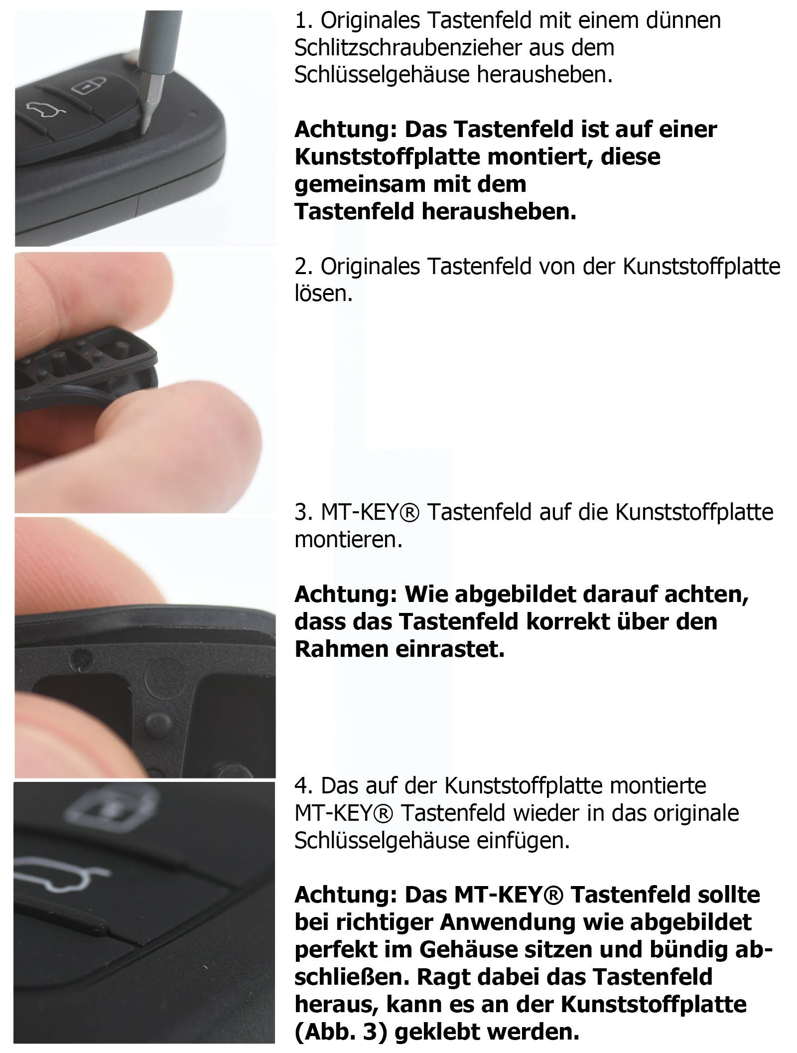 Klapp Schlüssel Tastenfeld 3 Tasten für HYUNDAI i20 PB i30 FD ix20 ix35 ELANTRA VELOSTER