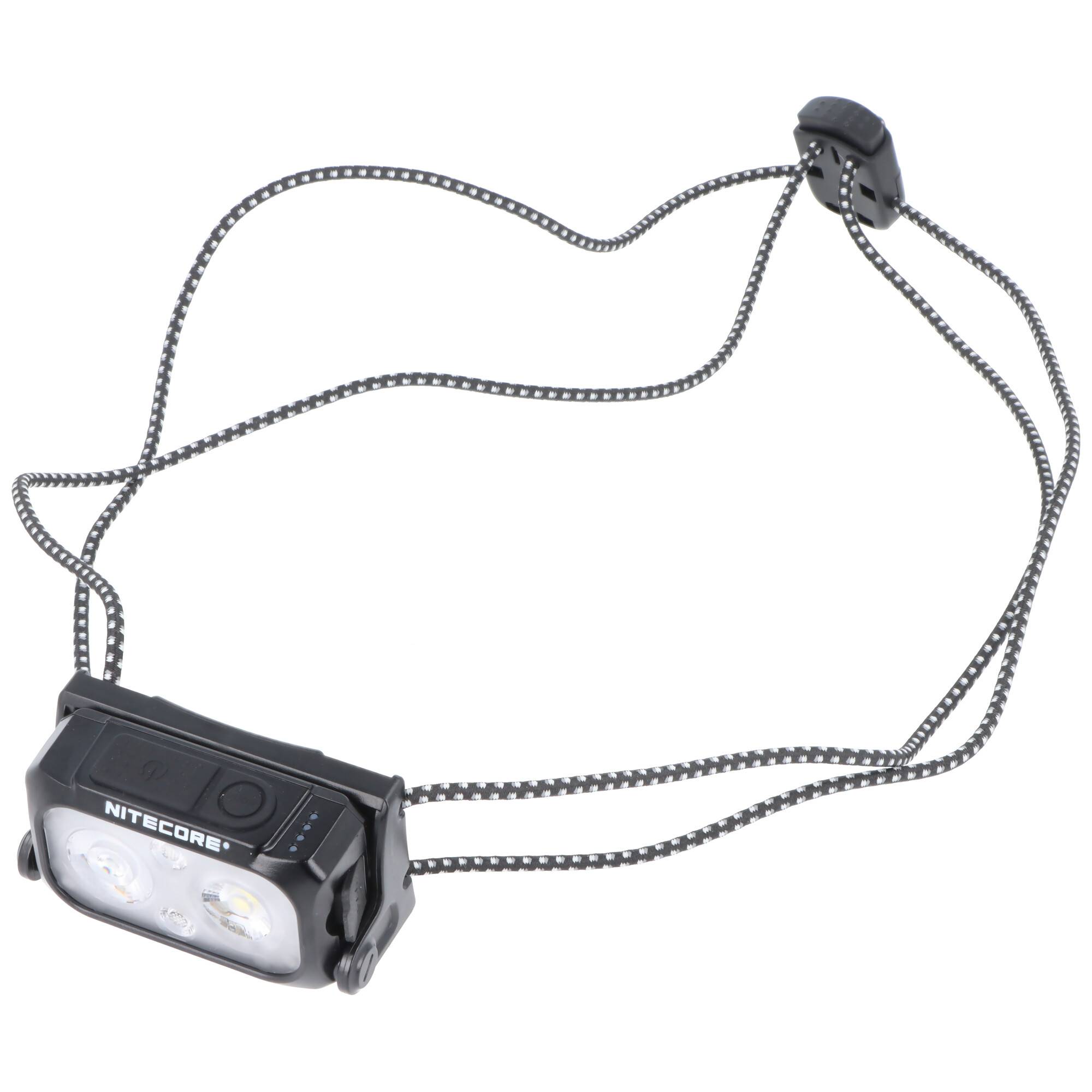 Nitecore NU25UL Stirnlampe, ultra leicht, einfaches Riemen-Kopfband, 3 Lichtquellen, zwei Tasten Bedienung