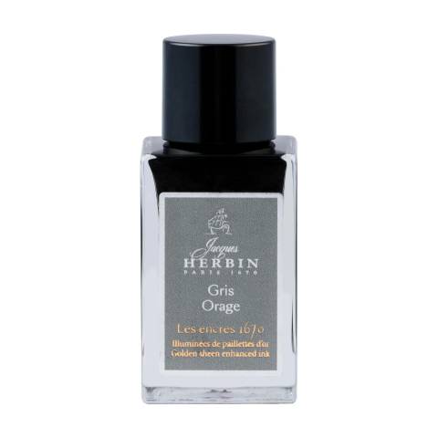 Jacques Herbin 3x 1670 Tinte gris orage 15ml - Gris orage 16009JT