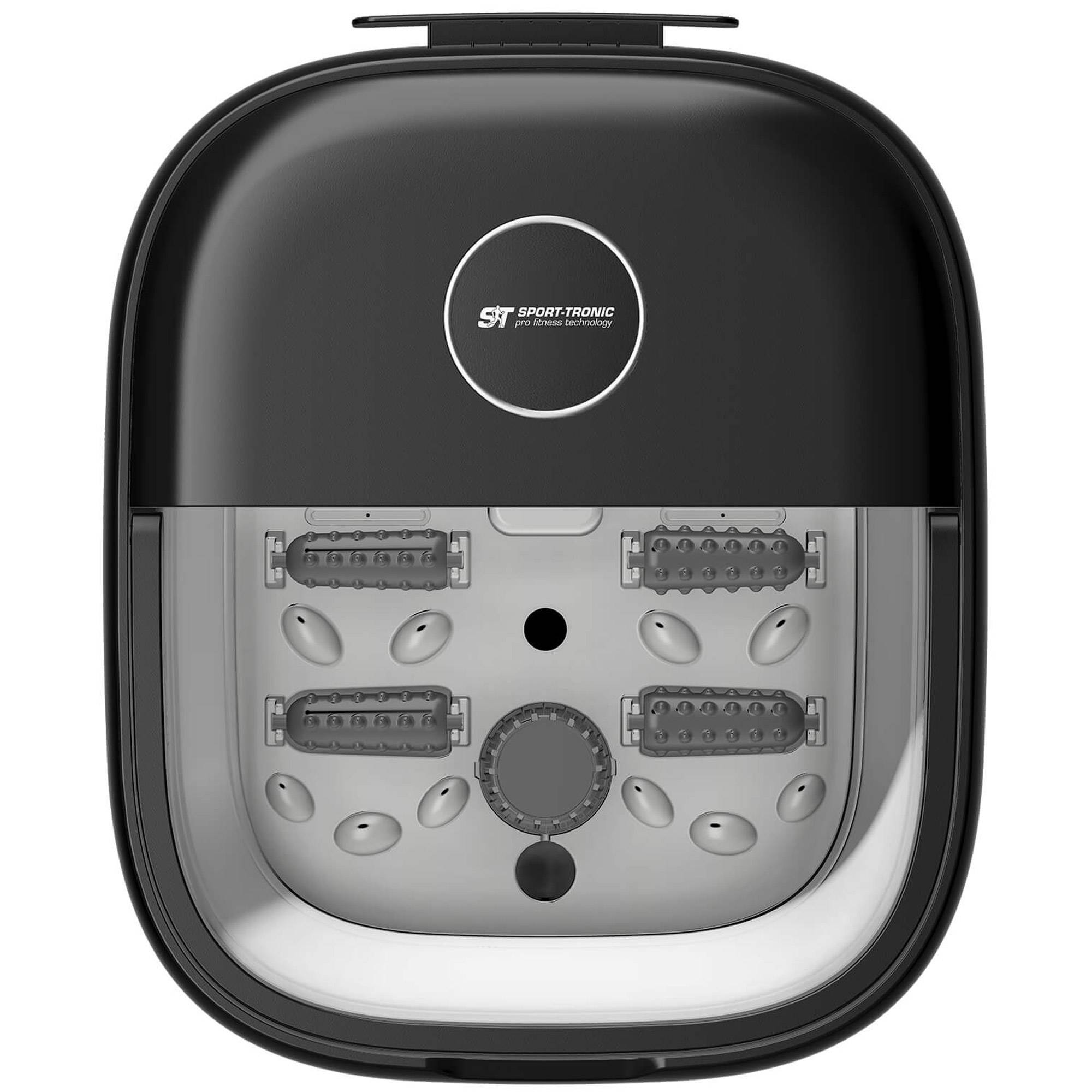 Fußsprudelbad 500W Fußmassagegerät 3 Programme, Fußmassagebad 6 Rollen + 20 Düsen Infrarot- und Heizfunktion Fuß Massage faltbar beheizt