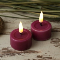 LED Teelicht Mia Deluxe Homeart flackernd inkl. Batterien D: 4,1cm malve 2St. LED Teelicht Mia Deluxe Homeart flackernd inkl. Batterien D: 4,1cm malve 2St.