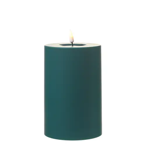 LED Kerze MIA Deluxe Homeart outdoor 3D Flamme flackernd H: 15cm D: 10cm grün LED Kerze MIA Deluxe Homeart outdoor 3D Flamme flackernd H: 15cm D: 10cm grün