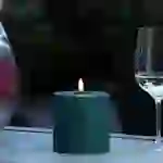 LED Kerze MIA Deluxe Homeart outdoor 3D Flamme flackernd H: 10cm D: 10cm grün LED Kerze MIA Deluxe Homeart outdoor 3D Flamme flackernd H: 10cm D: 10cm grün