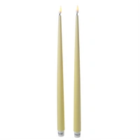 LED Stabkerze Deluxe Homeart Lack Tafelkerze 3D Flamme flackernd 38cm gelb 2St. LED Stabkerze Deluxe Homeart Lack Tafelkerze 3D Flamme flackernd 38cm gelb 2St.
