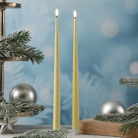 LED Stabkerze Deluxe Homeart Lack Tafelkerze 3D Flamme flackernd 38cm gelb 2St. LED Stabkerze Deluxe Homeart Lack Tafelkerze 3D Flamme flackernd 38cm gelb 2St.