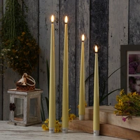 LED Stabkerze Deluxe Homeart Lack Tafelkerze 3D Flamme flackernd 28cm gelb 2St. LED Stabkerze Deluxe Homeart Lack Tafelkerze 3D Flamme flackernd 28cm gelb 2St.