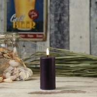 LED Kerze Mia Deluxe Homeart Echtwachs flackernd H: 10cm D: 5cm dunkellila LED Kerze Mia Deluxe Homeart Echtwachs flackernd H: 10cm D: 5cm dunkellila