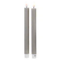 LED Stabkerzen Mia Deluxe Homeart Tafelkerzen Echtwachs 3D Flamme 24m sand 2Stk LED Stabkerzen Mia Deluxe Homeart Tafelkerzen Echtwachs 3D Flamme 24m sand 2Stk