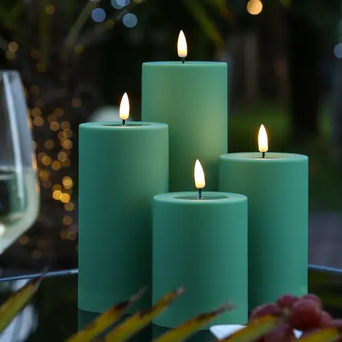 LED Kerze MIA outdoor Deluxe Homeart Stumpenkerze für Außen H: 20cm D:7,5cm grün LED Kerze MIA outdoor Deluxe Homeart Stumpenkerze für Außen H: 20cm D:7,5cm grün
