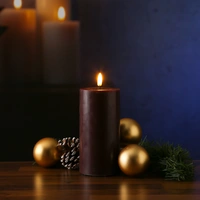 LED Kerze Mia Deluxe Homeart Echtwachs flackernd H: 15cm D: 7,5cm weinrot LED Kerze Mia Deluxe Homeart Echtwachs flackernd H: 15cm D: 7,5cm weinrot
