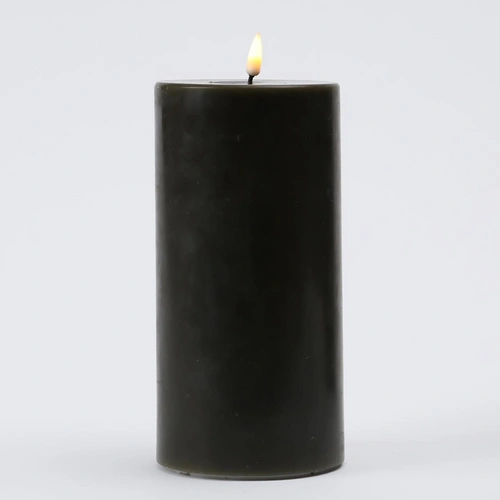 LED Kerze Mia Deluxe Homeart Echtwachs flackernd H: 20cm D: 10cm dunkelgrün LED Kerze Mia Deluxe Homeart Echtwachs flackernd H: 20cm D: 10cm dunkelgrün