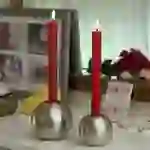 LED Stabkerzen Deluxe Homeart Tafelkerzen Echtwachs flackernd 24cm rot 2Stk LED Stabkerzen Deluxe Homeart Tafelkerzen Echtwachs flackernd 24cm rot 2Stk