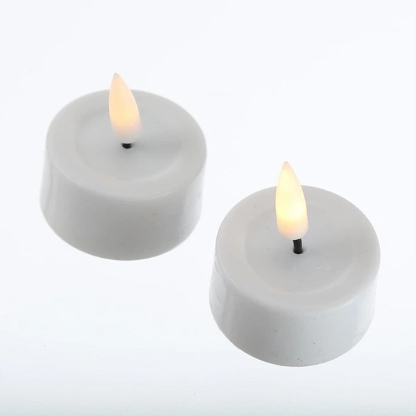 LED Teelichter Mia Deluxe Homeart flackernd inkl. Batterien D: 4,1cm weiß 2St. LED Teelichter Mia Deluxe Homeart flackernd inkl. Batterien D: 4,1cm weiß 2St.