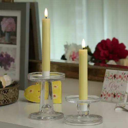 LED Stabkerzen Mia Deluxe Homeart Tafelkerzen Echtwachs 3D Flamme 15cm gelb 2Stk LED Stabkerzen Mia Deluxe Homeart Tafelkerzen Echtwachs 3D Flamme 15cm gelb 2Stk