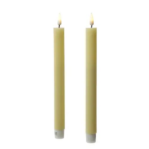 LED Stabkerzen Mia Deluxe Homeart Tafelkerzen Echtwachs 3D Flamme 24cm gelb 2Stk LED Stabkerzen Mia Deluxe Homeart Tafelkerzen Echtwachs 3D Flamme 24cm gelb 2Stk