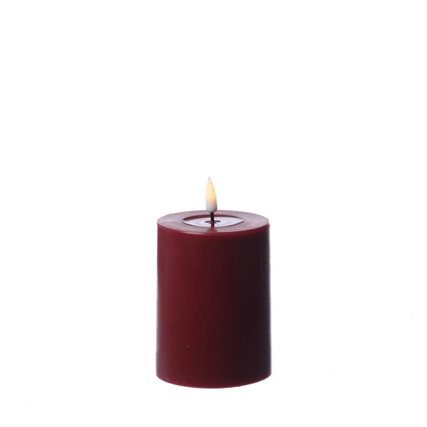LED Kerze Mia Deluxe Homeart Echtwachs flackernde Flamme H: 10cm D: 7,5cm rot LED Kerze Mia Deluxe Homeart Echtwachs flackernde Flamme H: 10cm D: 7,5cm rot