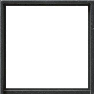 GIRA 0282005 Adapterrahmen quadratisch 50x50mm System 55 Schwarz matt (lack.) Install.Baumaterial