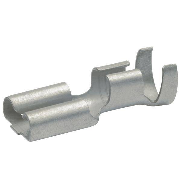 KLAU Flachsteckhülse 0,5-1qmm mit 2720 Rastzunge Steckbreite 6,3mm (Inhalt 100 Stück) Kabelschuhe