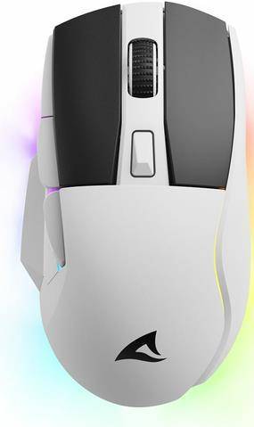 Sharkoon Maus Shark SGM50W Optisch 6 Tasten 6.400 DPI weiß Eingabe / Ausgabe Mäuse & Tastaturen