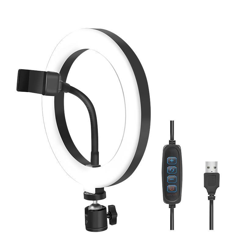 Logilink Smartphone-Ringlicht, DM 20cm, 1.8m Kabel Multimedia-Technik Smartphone Zubehör