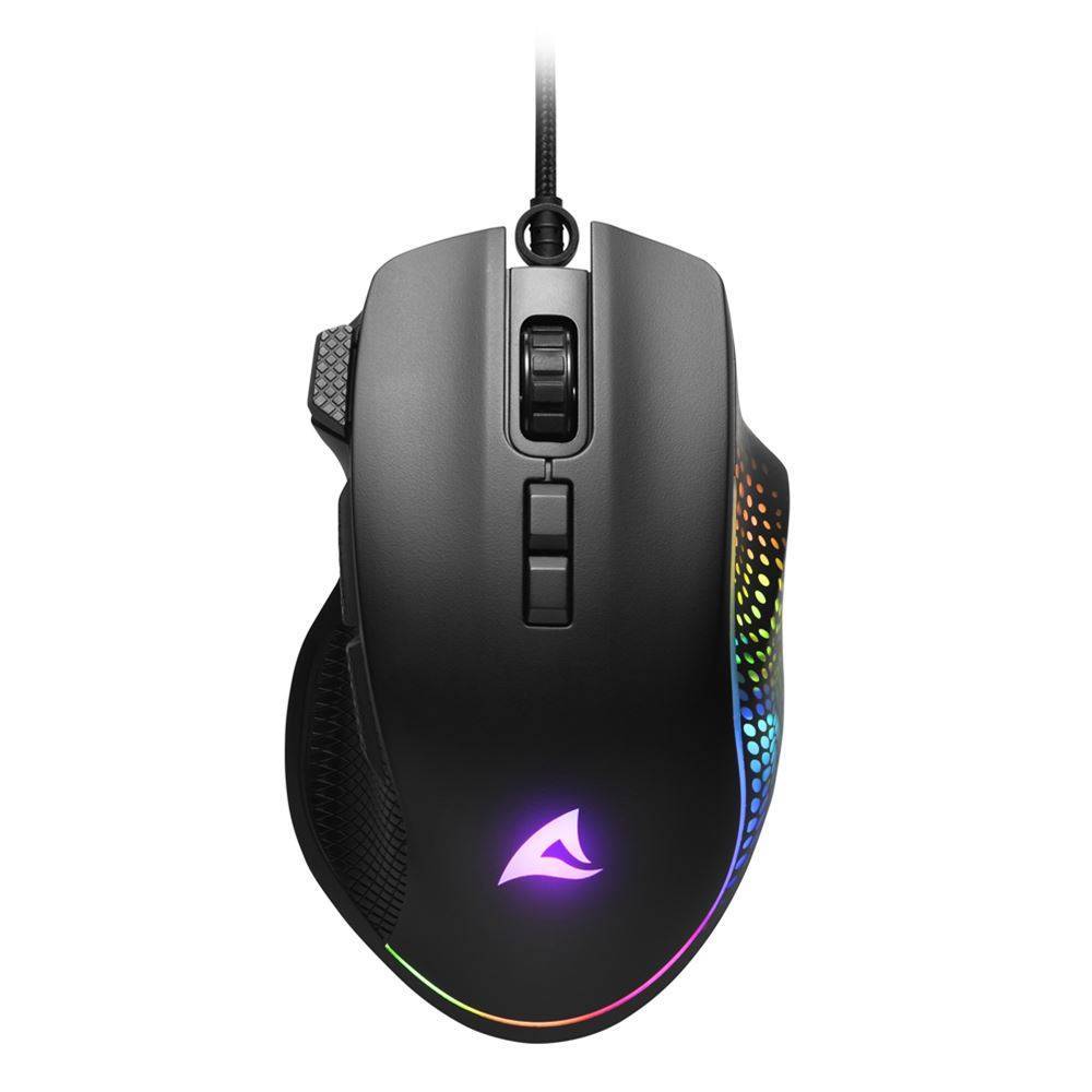 Sharkoon Maus Shark Force 3 Optisch 8 Tasten 12.800DPI schw Eingabe / Ausgabe Mäuse & Tastaturen
