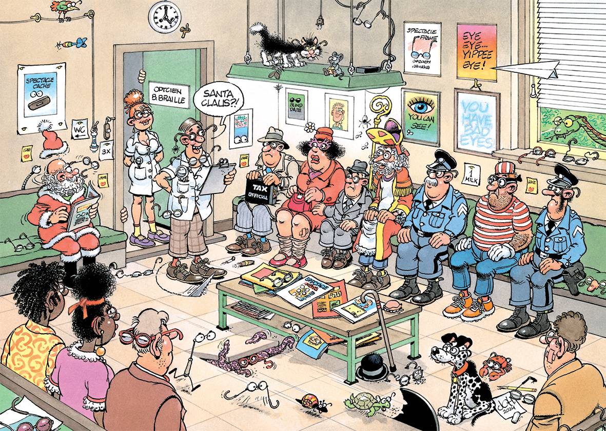 Jan van Haasteren, Seh das Positive, 500 Teile Puzzle